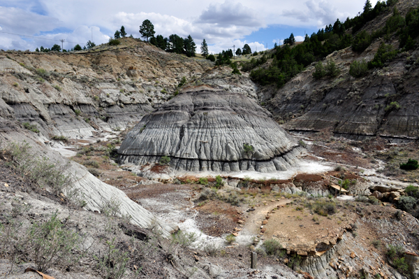 rock formation in Makoshika State Park